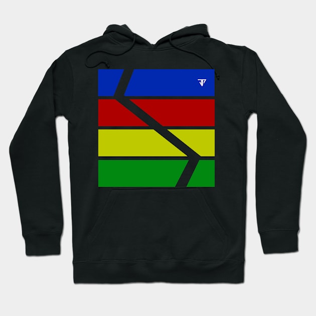 a simple, colorful and minimal design for simple design lovers Hoodie by JAXARTBOOK